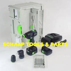 Accu Schroefboormachine TXS 12 - 2,5-Set met 2x accu, hoekaanzetstuk en bitset in SYS3 DF M 187 | 576874